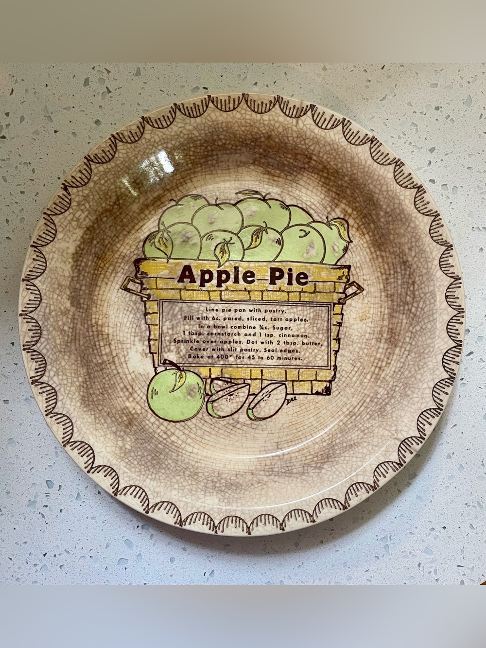 Charming Vintage Pie Plate